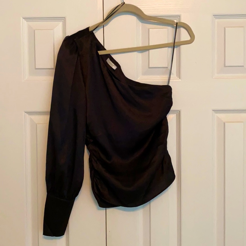 LUSH one shoulder black top
